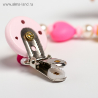 Подарочный набор: Держатель для соски-пустышки и прорезыватель &laquo;Принцесса&raquo;, Mum&Baby