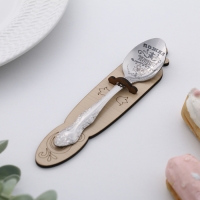 Ложка чайная с гравировкой &laquo;Любимой дочки&raquo;, h=14см.