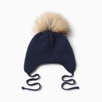 Шапка детская MINAKU с утеплителем, р-р 35-40, цвет темно-синий Шапка детская MINAKU с утеплителем, р-р 35-40, цвет темно-синий