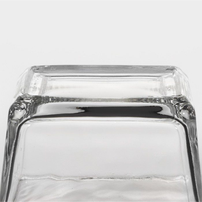 Менажница стеклянная на подставке &laquo;Голд&raquo;, 19,5&times;19,5 см