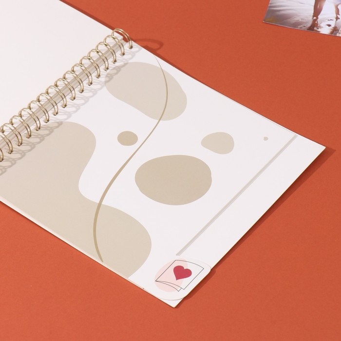 Фотоальбом на спирали 20 листов "Мы женаты" объёмный элемент + 4 вкладки 24х24 см