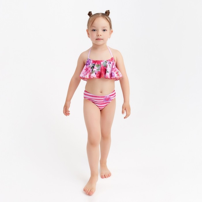 Купальник раздельный для девочки KAFTAN Купальник раздельный для девочки KAFTAN "Little princess" рост 122-128 (34) см, 7-8 лет