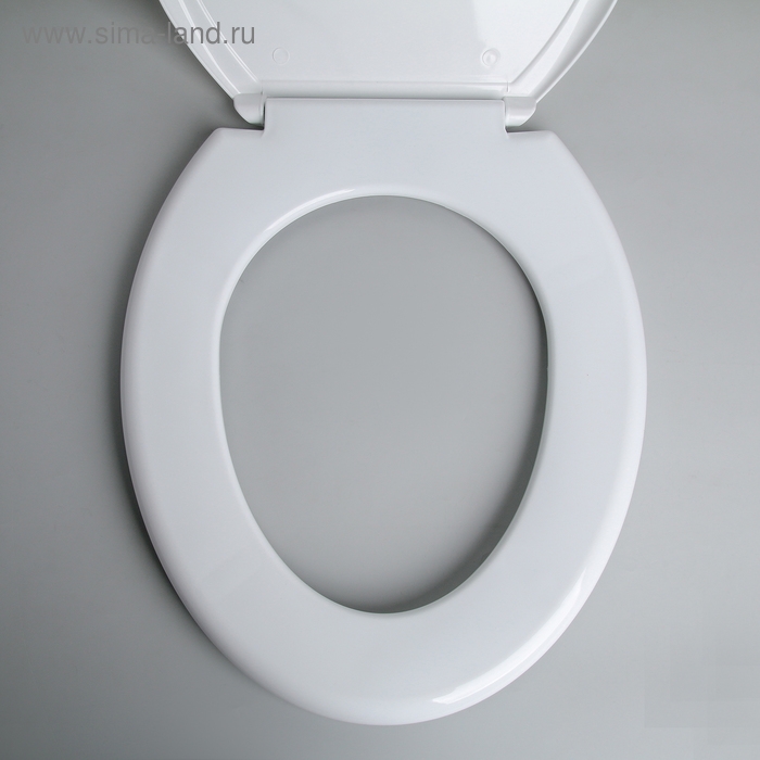 Сиденье для унитаза с крышкой Росспласт &laquo;Лотос&raquo;, 45 х 37 см, цвет белый