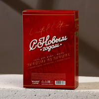 Новогодний подарочный набор косметики &laquo;С Новым годом&raquo;, гель для душа во флаконе водки 250 мл и мыло для рук , ЧИСТОЕ СЧАСТЬЕ