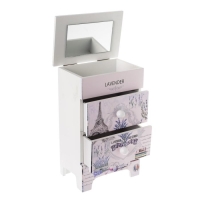 Шкатулка дерево комод 2 ящика "Эйфелева башня, лаванда" 18,5х11,5х7,5 см Шкатулка дерево комод 2 ящика "Эйфелева башня, лаванда" 18,5х11,5х7,5 см