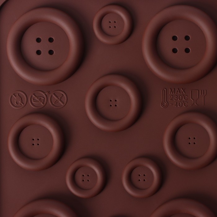 Набор форм для шоколада Доляна, 3 шт, силикон, 21&times;12 см, цвет МИКС