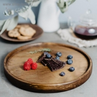 Поднос из натурального кедра Magistro, 35×2,8 см, цвет шоколадный Поднос из натурального кедра Magistro, 35×2,8 см, цвет шоколадный