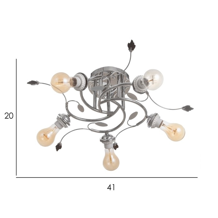 Люстра "Арден" бп 5х40Вт Е27 Хром МОДЕЛЬ: 2600551