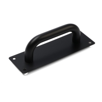 Ручка дверная, цвет черный, 200х65 мм