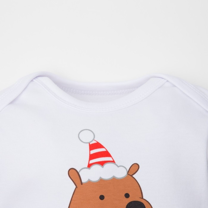 Боди с длинным рукавом Крошка Я &laquo;Пухляш&raquo;, рост 68-74 см, цвет белый