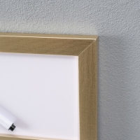 Фоторамка пластик на 4 фото 9х13 см магнитная доска, магниты, маркер, серебро 50х30х1,4 см   1042860