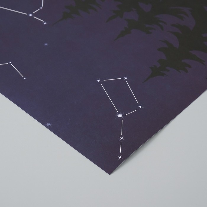 Бумага для скрапбукинга "Доверься звёздам" плотность 180 гр набор 5 шт 30,5х32 см