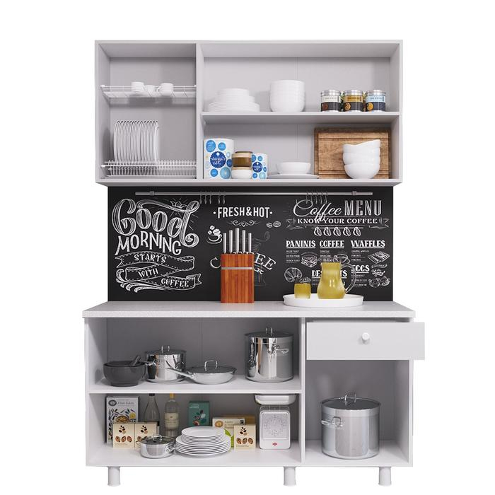 Кухонный гарнитур Поинт 1500, Бетон и золото фасад/Белый корпус Кухонный гарнитур Поинт 1500, Бетон и золото фасад/Белый корпус