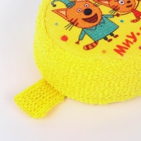 Мочалка детская Три кота &laquo;Пляж&raquo; размер 15х10см