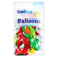 Шар латексный 14" &laquo;Фрукты&raquo;, пастель, шелкография, набор 25 шт., МИКС