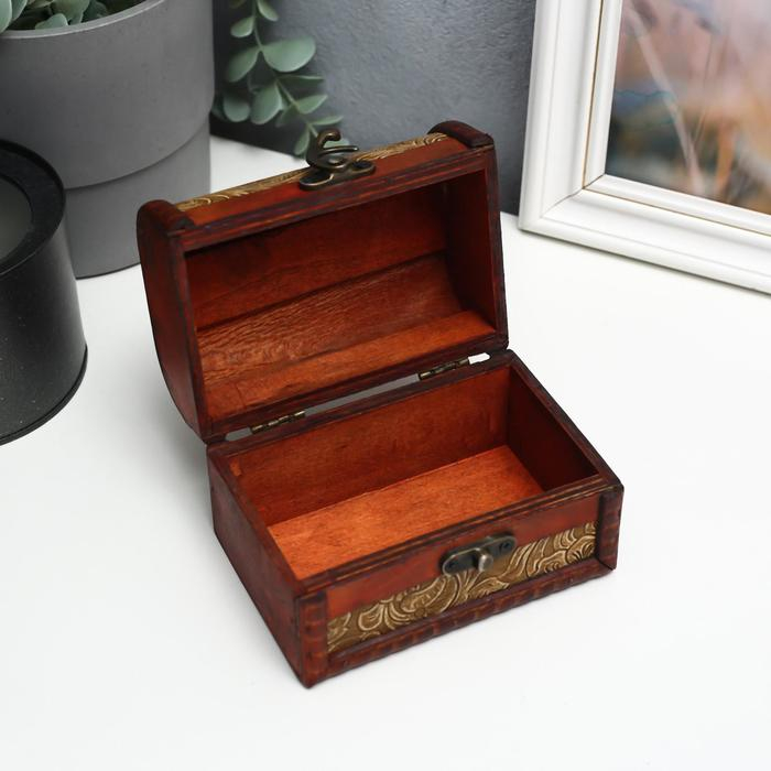 Шкатулка сундучок дерево Шкатулка сундучок дерево "Пушистые ветви" МИКС 8,5х12х8,8 см