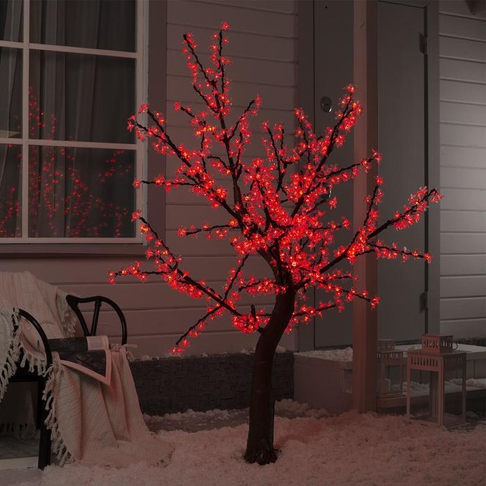 Светодиодное дерево «Сакура» 1.8 м, 768 LED, постоянное свечение, 220 В, свечение мульти (RGB) Светодиодное дерево «Сакура» 1.8 м, 768 LED, постоянное свечение, 220 В, свечение мульти (RGB)