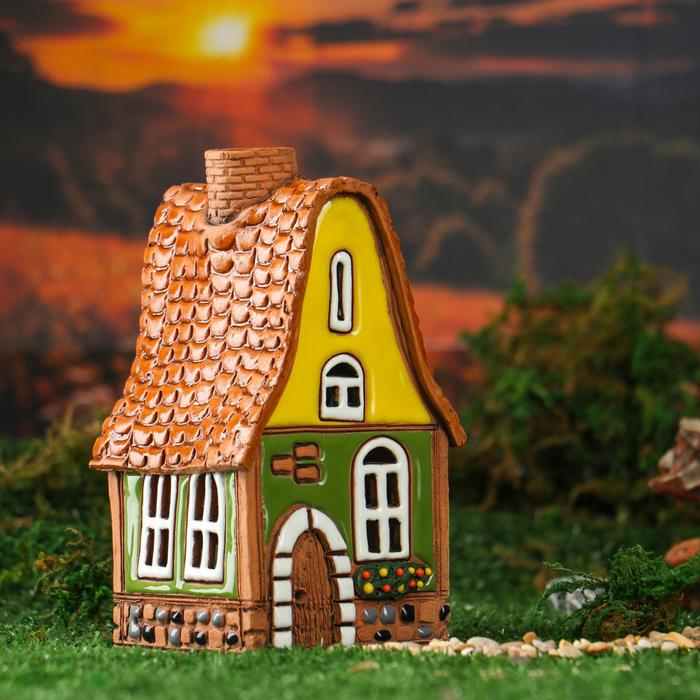 Аромалампа Домик &laquo;Колокольчик&raquo;, ручная работа, микс, 16 см