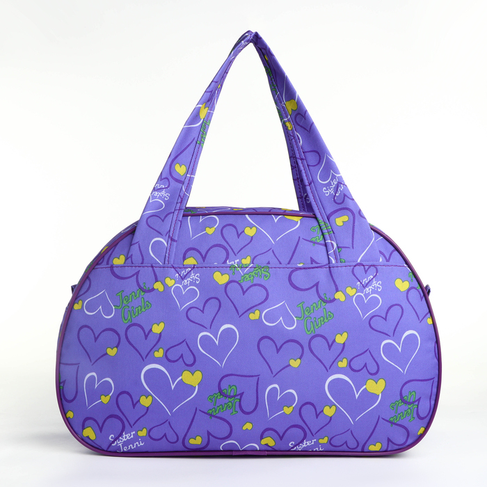 Сумка дорожная женская на молнии, наружный карман, цвет сиреневый Сумка дорожная женская на молнии, наружный карман, цвет сиреневый