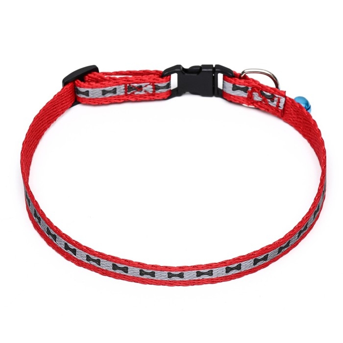 Ошейник светоотражающий с лапками 30 х 1 см, капрон, микс цветов Ошейник светоотражающий с лапками 30 х 1 см, капрон, микс цветов