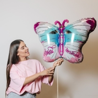 Воздушный шар фольгированный 24" «Бабочка», с подложкой Воздушный шар фольгированный 24" «Бабочка», с подложкой