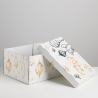 Коробка подарочная новогодняя складная &laquo;Новый год&raquo;, 31,2 х 25,6 х 16,1 см, Новый год