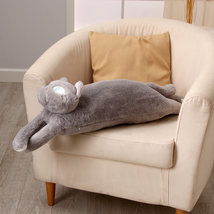 Мягкая игрушка &laquo;Кот&raquo;, 90 см, цвет серый