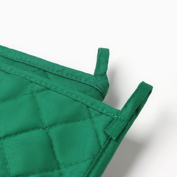 Набор кухонный &laquo;Новогодний лес&raquo; варежка-прихватка 20х28см, прихватка 19х19см,100%хл