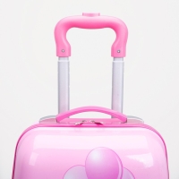 Чемодан детский 27 л (XS), отдел на молнии, цвет розовый