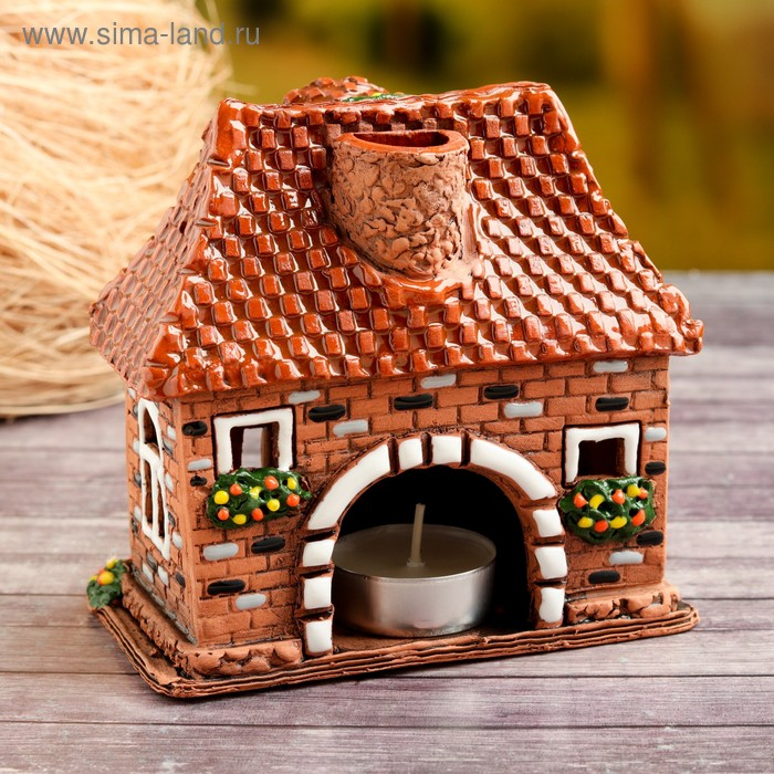 Аромалампа Домик &laquo;Натали&raquo;, ручная работа, микс, 12,5 см