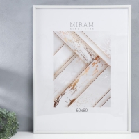 Фоторамка пластик "МИРАМ" 60х80 см, 640061 белый (пластиковый экран) Фоторамка пластик "МИРАМ" 60х80 см, 640061 белый (пластиковый экран)