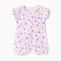 Песочник детский "Алеша", цвет белый/сердечки, рост 62 Песочник детский "Алеша", цвет белый/сердечки, рост 62