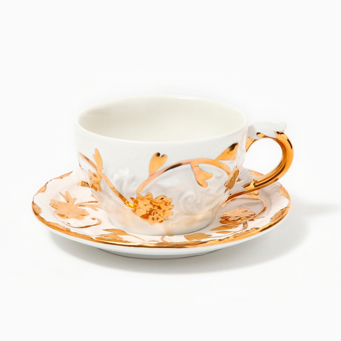 Чайная пара фарфор &laquo;Соната&raquo; чашка 200 мл, блюдце ⌀ 16 см