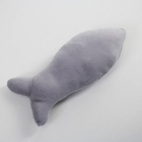 Лежанка с рыбкой, 45х35х11 см, серая Лежанка с рыбкой, 45х35х11 см, серая