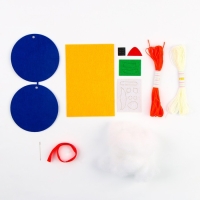 Ёлочный шар своими руками на новый год &laquo;Лисичка&raquo;, новогодний набор для творчества