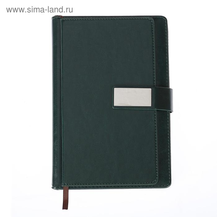 Ежедневник недатированный А5, 100 листов в клетку, с хлястиком, обложка пвх, МИКС