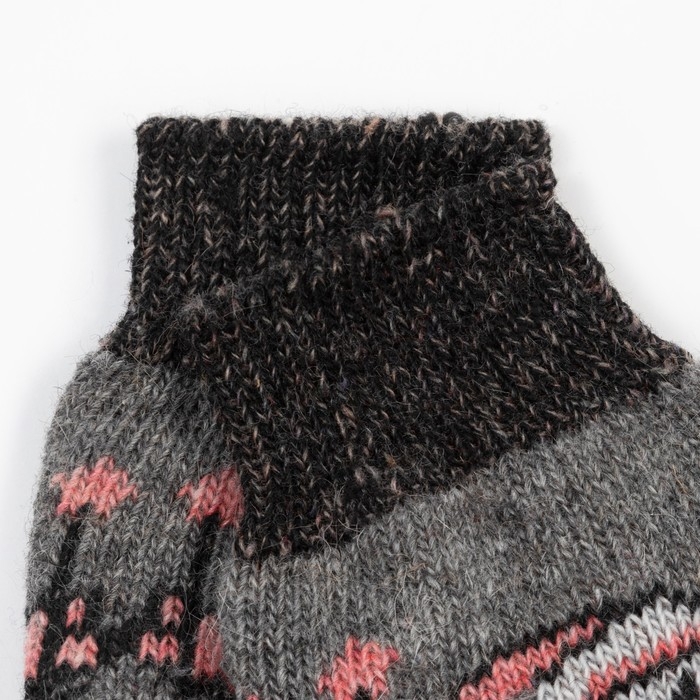 Носки мужские шерстяные &laquo;Дед мороз&raquo;, цвет серый, размер 29