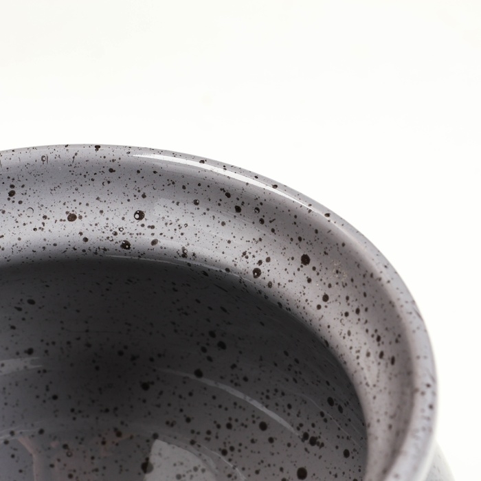 Горшок керамический для запекания №10, 1,3л / 16х13см, туман