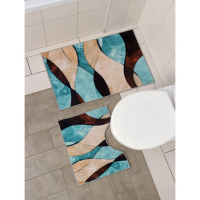 Коврики для ванной и туалета Доляна &laquo;Воля&raquo;, 2 шт: 50&times;80 см, 50&times;40 см