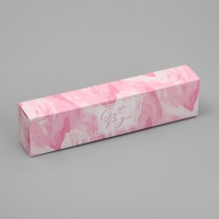 Коробка для конфет, кондитерская упаковка, 5 ячеек, &laquo;Мазки&raquo;, 5 х 21 х 3.3 см