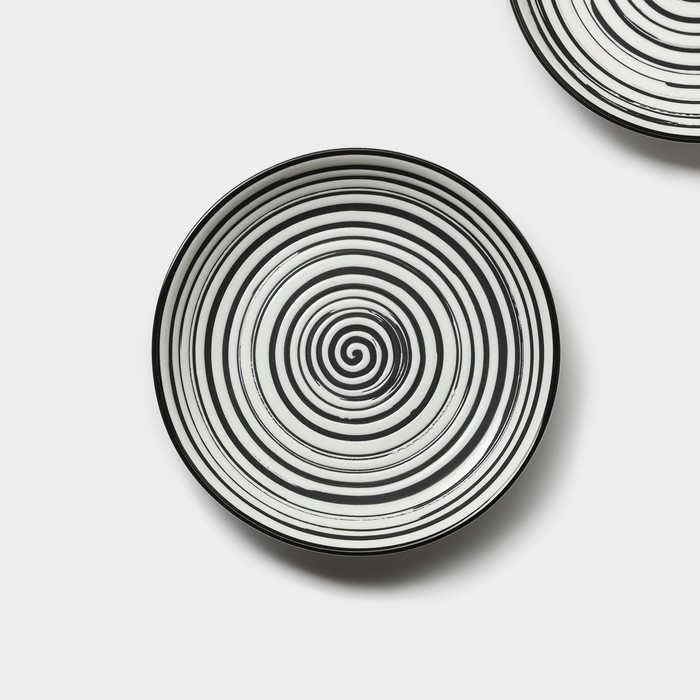 Набор тарелок фарфоровых пирожковых Magistro Hypnose, 15,3&times;2,3 см, 2 шт