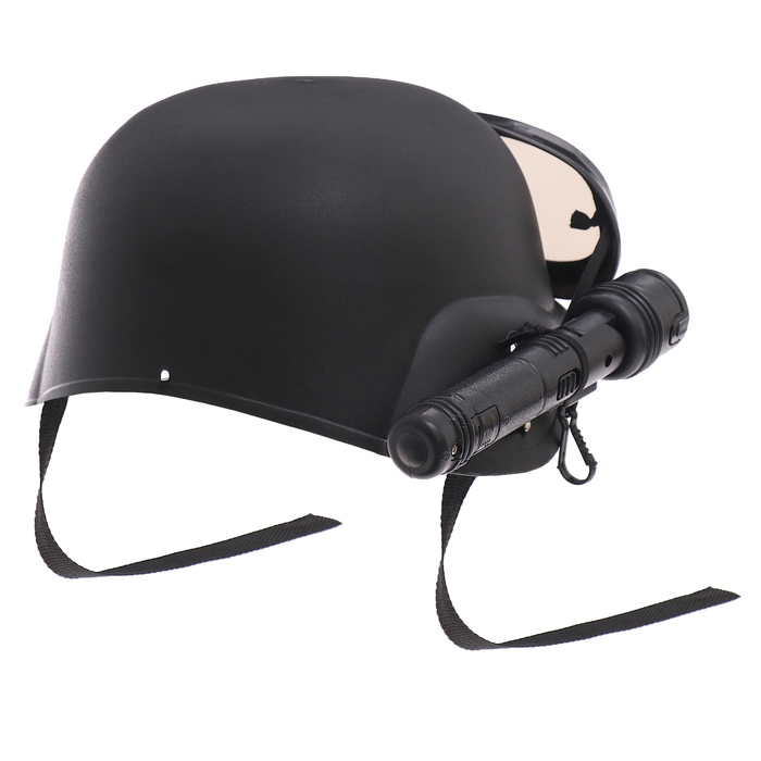 Шлем полицейского &laquo;Спецназ&raquo;, с фонариком и очками