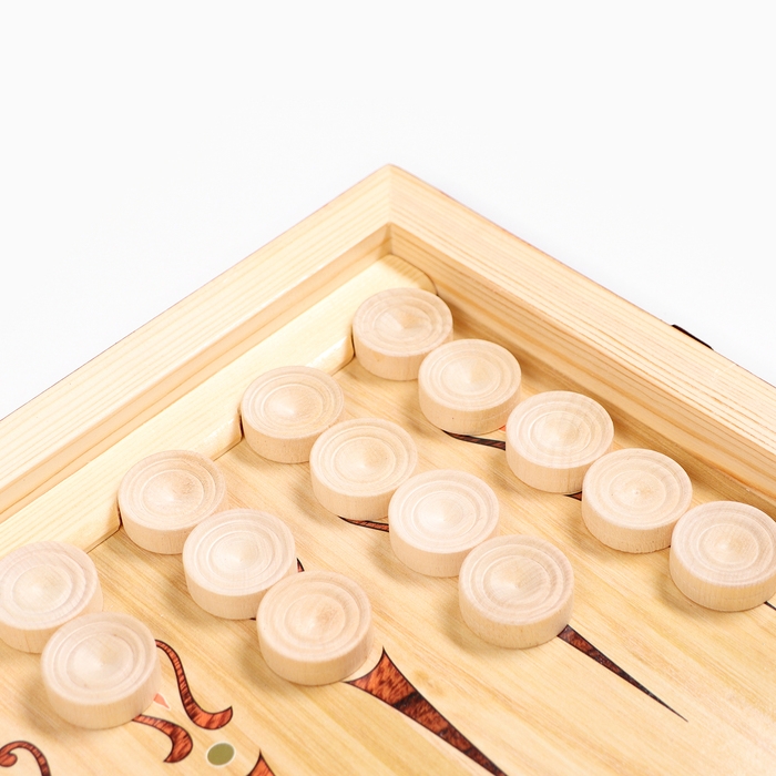 Нарды деревянные большие Нарды деревянные большие "Защитники отечества", настольная игра, 60 х 60 см