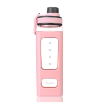 Бутылка для воды "Гава", 700 мл, 24 х7 см, розовая Бутылка для воды "Гава", 700 мл, 24 х7 см, розовая