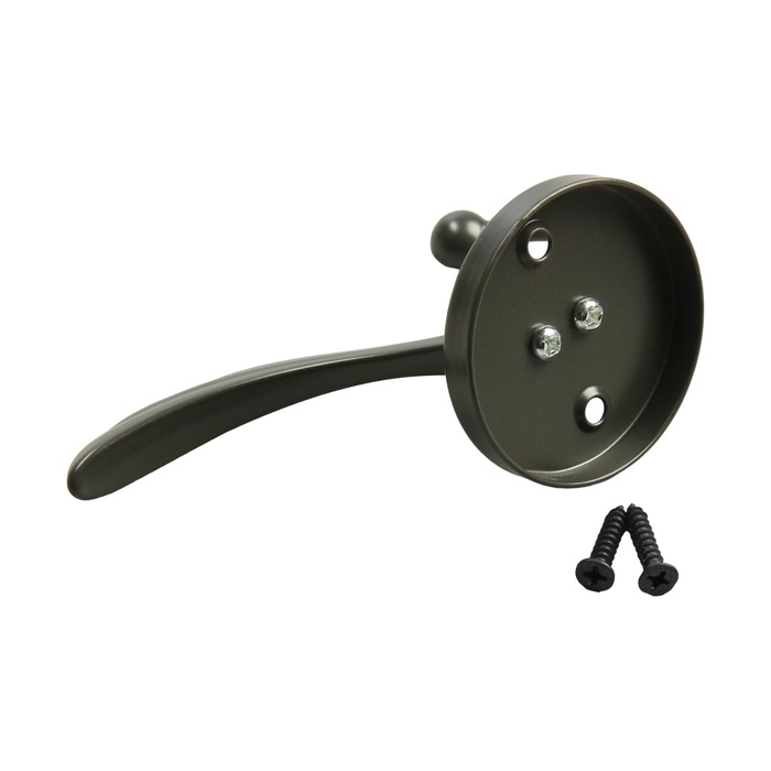 Крючок мебельный CAPPIO WING, двухрожковый, графит