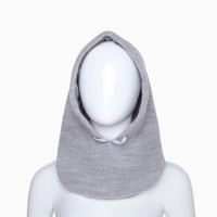 Шапка (капор) женский, цвет серый, размер 54-58