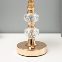 Настольная лампа сенсорная "Ренди" LED 3Вт 3000-6000К USB АКБ диммер золото 15,5х15,5х30 см   102220