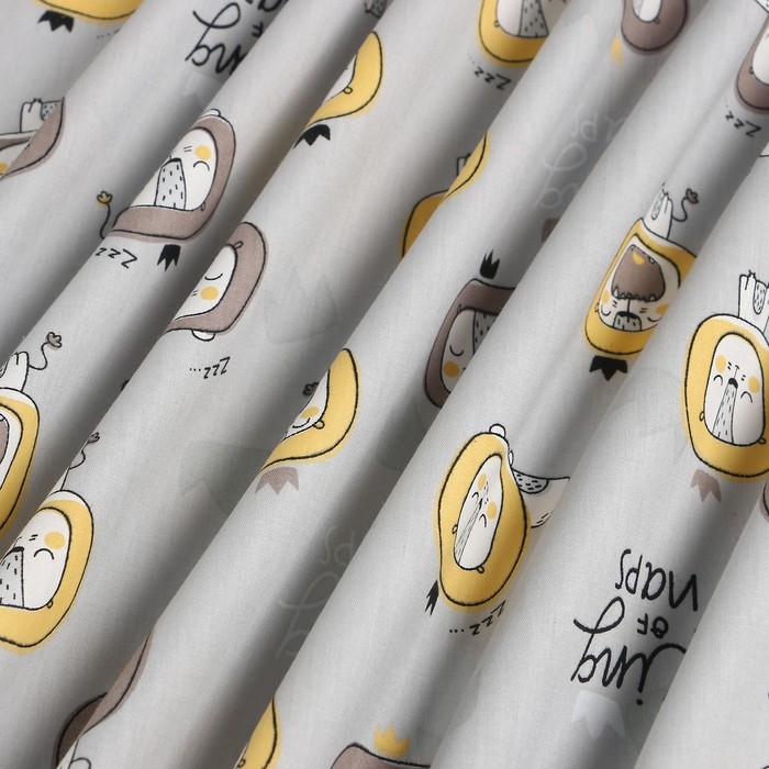 Ткань напечатанная "Лев" ш.160 см, сатин, 100% хлопок