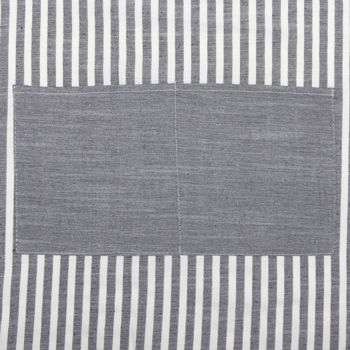 Фартук Этель &laquo;Полоса&raquo; цвет серый, 62 х 76см, 50% хлопок, 50% п/э