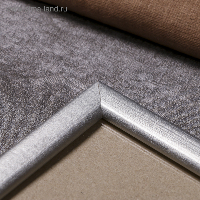 Фоторамка сосна с19 серебро 40х60 см (пластиковый экран)